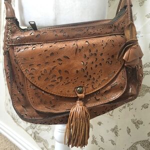 Patricia Nash Laser Lace Camila Double-Zip bag